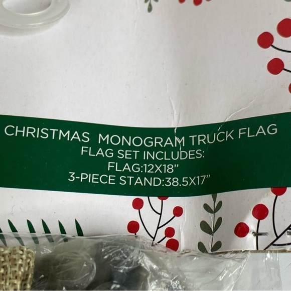 Monogram “A” Outdoor Flag Complete with Hanging Stake New in Original Package - Picture 4 of 5
